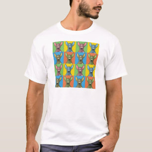 T-shirt Bruit-Art de bande dessinée de Xoloitzcuintli,