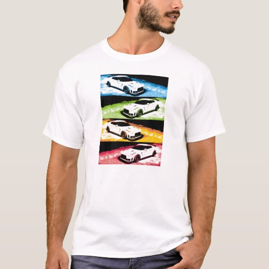 T-shirt Bruit-art GTR de Nissan (Devant)