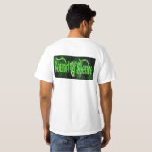 T-shirt bruit d'avant et de dos de silence (Dos entier)