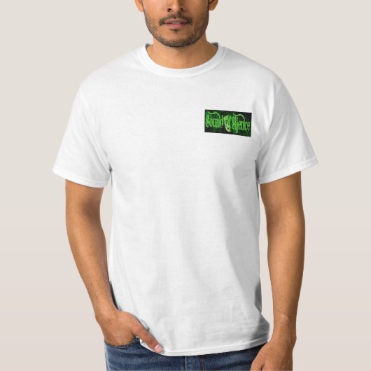 T-shirt bruit d'avant et de dos de silence (Devant)