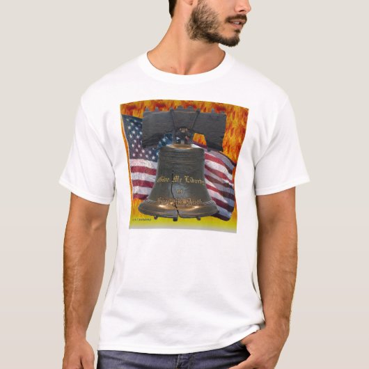 T-shirt brûlant de liberté (Devant)