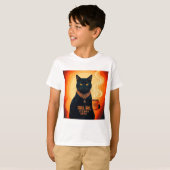 T-shirt Brûlé et relaxé (Devant entier)