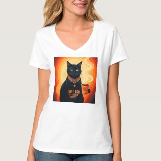 T-shirt Brûlé et relaxé (Devant)