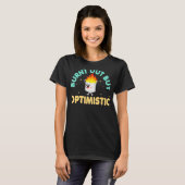 T-shirt Brûlé Mais Optimiste Funny Marshmallow Retro C (Devant entier)
