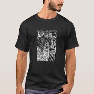 T-shirt Brûler Dans L'Enfer Goth Le Cri Brûler Eglise Jésu