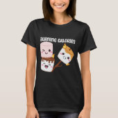 T-shirt Brûler des calories Marshmallow mème (Devant)