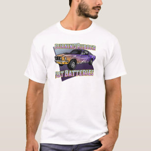 T-shirt Brûler du caoutchouc, pas des piles