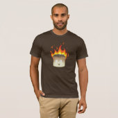 T-shirt Brûler Marshmallow Pixel Art (Devant entier)