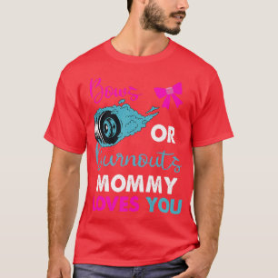 T-shirt Brûler ou Bows Maman t'aime Bébé Genre Revea