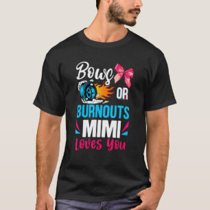 T-shirt Brûler Ou Bows Mimi Vous Aime Sexe Révéler Partie