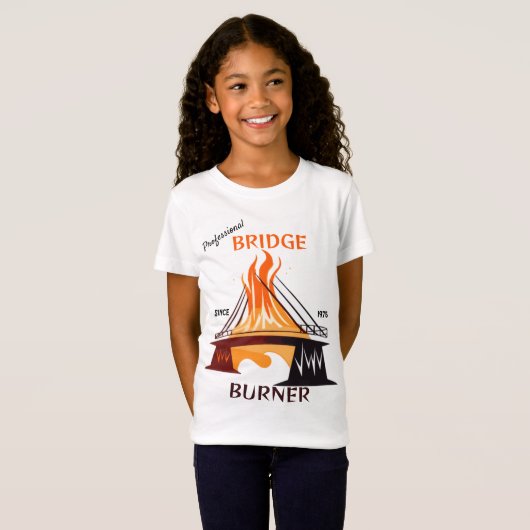 T-Shirt Brûleur de pont professionnel (Devant entier)