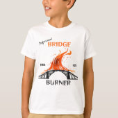 T-shirt Brûleur de pont professionnel (Devant)