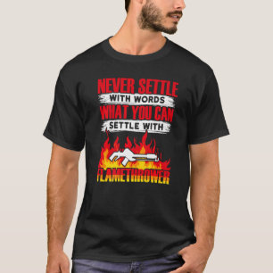T-shirt Brûlure à chaud du lance-flamme