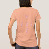 T-shirt Brûlure de ruban rose Dames Burnout Tee (Dos)