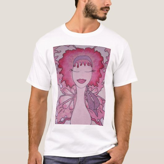 T-shirt "Brume rose " (Devant)