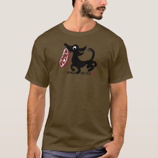 T-shirt Brun de BBQ T de chien
