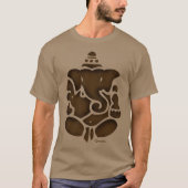 T-shirt Brun de Ganesh (Devant)