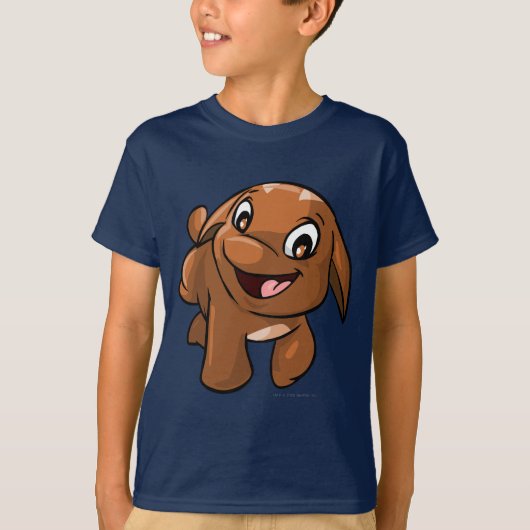 T-shirt Brun de Poogle (Devant)