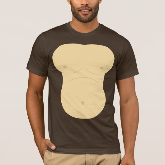 T-shirt Brun de Singe-arel (Devant)