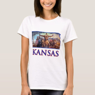 T-shirt Brun du Kansas John et le prélude tragique