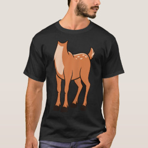 T-shirt Brun Renne