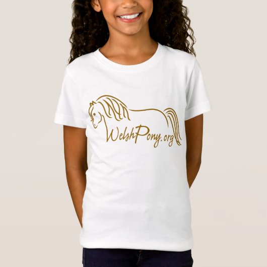 T-Shirt Brun WelshPonyLogo10x10 (Devant)