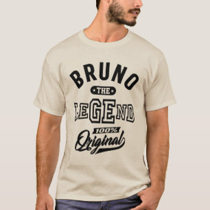 T-shirt Bruno Nom personnalisé Anniversaire Cadeau Cadeau