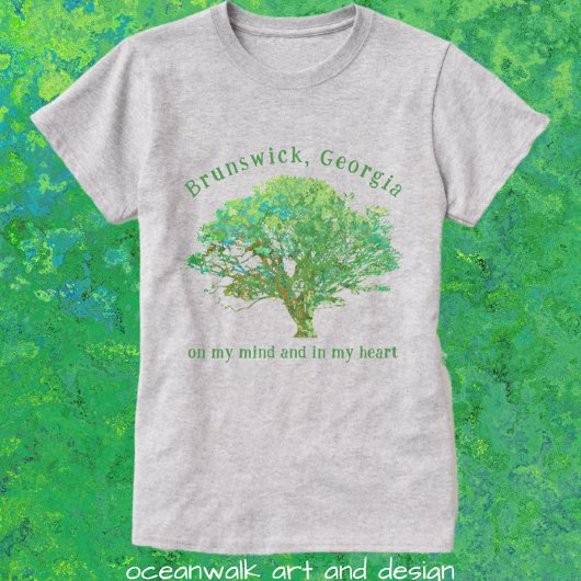 T-shirt Brunswick Georgia Live Oak Tree