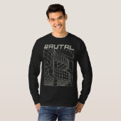 T-shirt Brutal Brutalist Architecture Mid Century Architec (Devant entier)