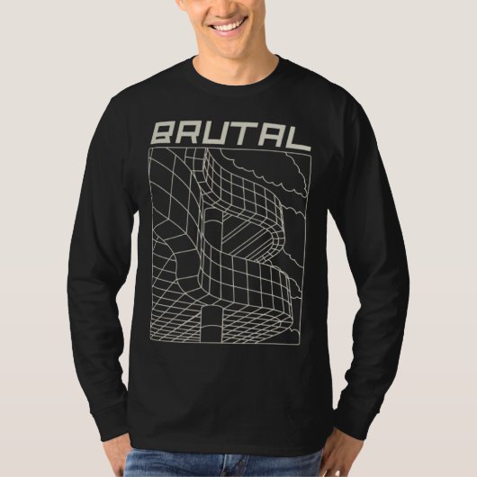 T-shirt Brutal Brutalist Architecture Mid Century Architec (Devant)