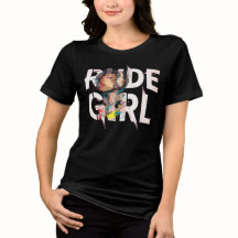T-shirt brutale meid ondoorzichtigheid rebellie
