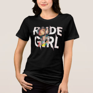 T-shirt brutale meid ondoorzichtigheid rebellie