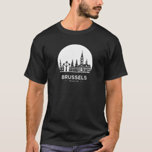 T-shirt Bruxelles Belgique Skyline