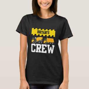 T-shirt Bryan Construction Crew Custom Dumptruck Dump Truc