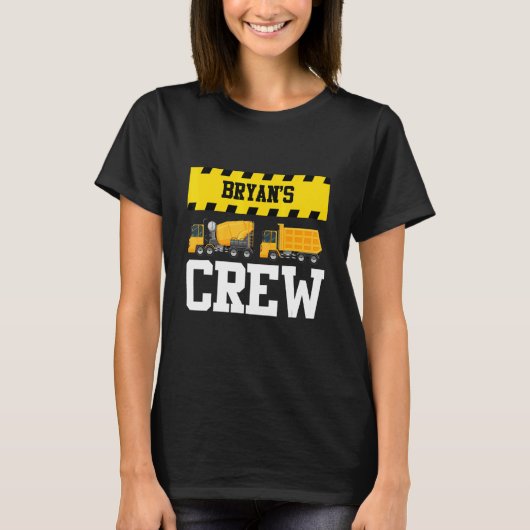 T-shirt Bryan Construction Crew Custom Dumptruck Dump Truc (Devant)