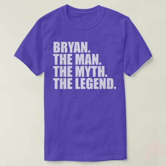 T-shirt BryanBryan Nom Bryan prénom (Design devant)