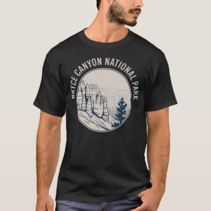 T-shirt Bryce Canyon National Park Randonnée Rétro Usa