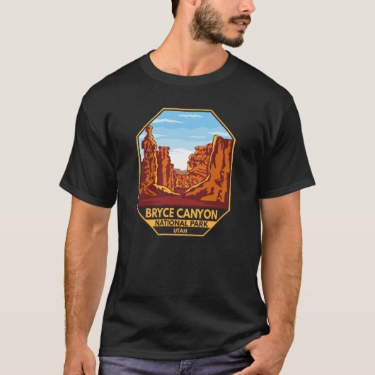 T-shirt Bryce Canyon National Park Utah Emblem (Devant)