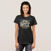 T-shirt Bryce Gardez le calme et laissez Bryce manipuler c (Devant entier)