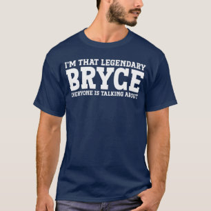 T-shirt Bryce Nom Personnel Prénom Drôle famille Bryce