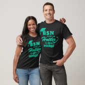 T-shirt BSN Maintenant Hotter D'Un Degré Infirmière Douce  (Unisexe)