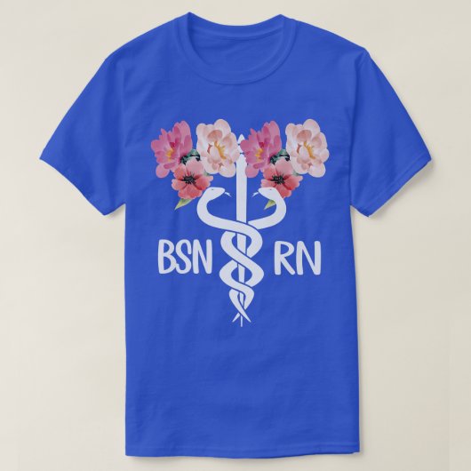 T-shirt BSN RN CaduceusBachelor Of Science In Nursing Stud (Design devant)