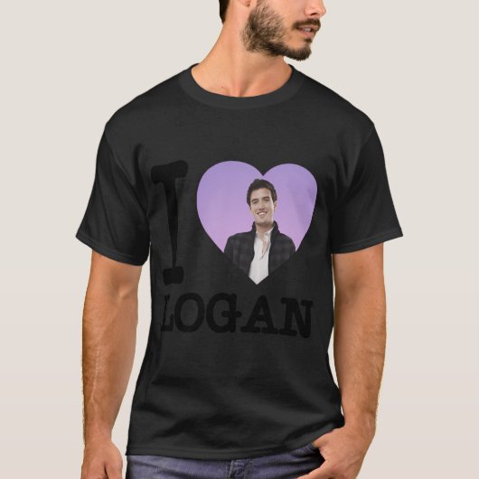 T-shirt BTR : J'adore Logan (Devant)