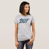 T-shirt BUB Buffalo Airport Code - Buffalo NY Aviation (Devant entier)