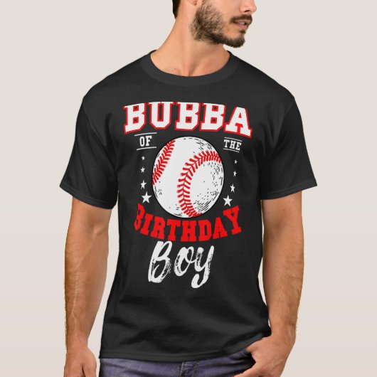 T-shirt Bubba De L'Anniversaire Boy Baseball Thème Anniver (Devant)