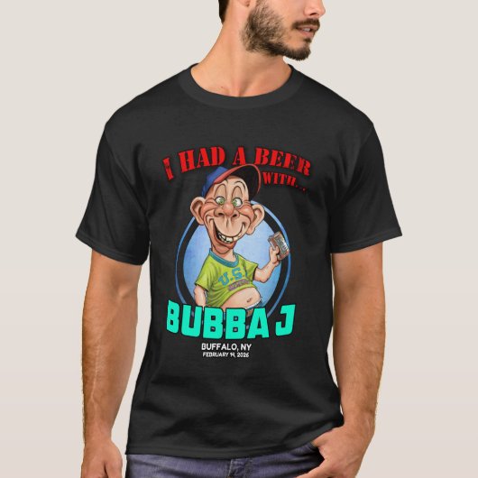 T-shirt Bubba J Buffalo, NY (2026) (Devant)