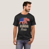 T-shirt Bubba Porte Drapeau Américain Distesse Pour Hommes (Devant entier)