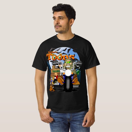 T-shirt Bubba's Cartoon Biker Tee (Devant entier)