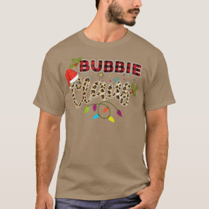 T-shirt Bubbie Claus Grandma Père Noël Buffalo Plaid Le