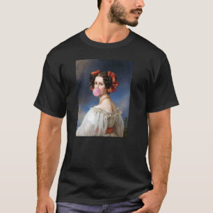 T-shirt Bubble Gum Altéré Portrait Art, Auguste Strobl, E